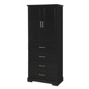 Freestanding Bathroom Cabinet With 3 Drawers, Adjustable Shelf, Soft Close Doors