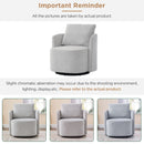 360° Modern Swivel Chair With Upholstered Curved Design