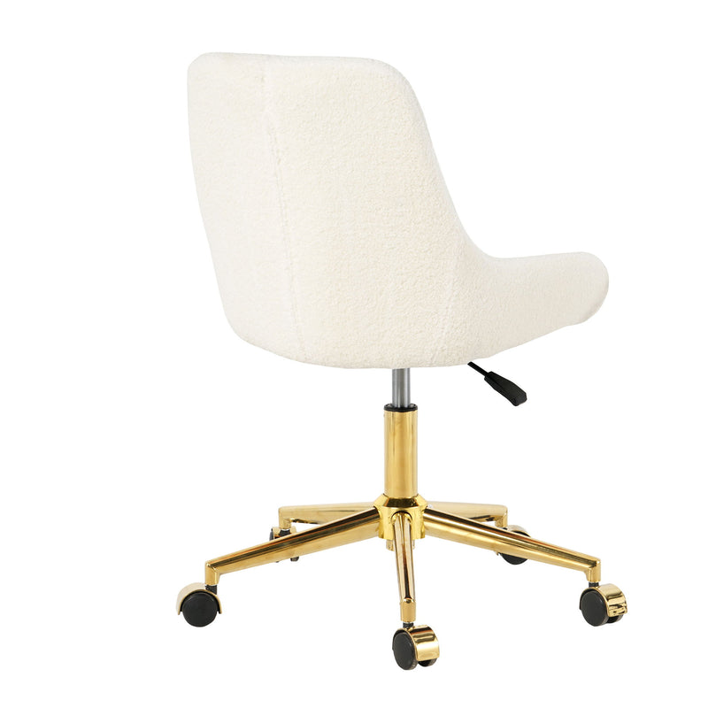 Modern Teddy Velvet Fabric Chair With Gold Plated 5 Claw Legs