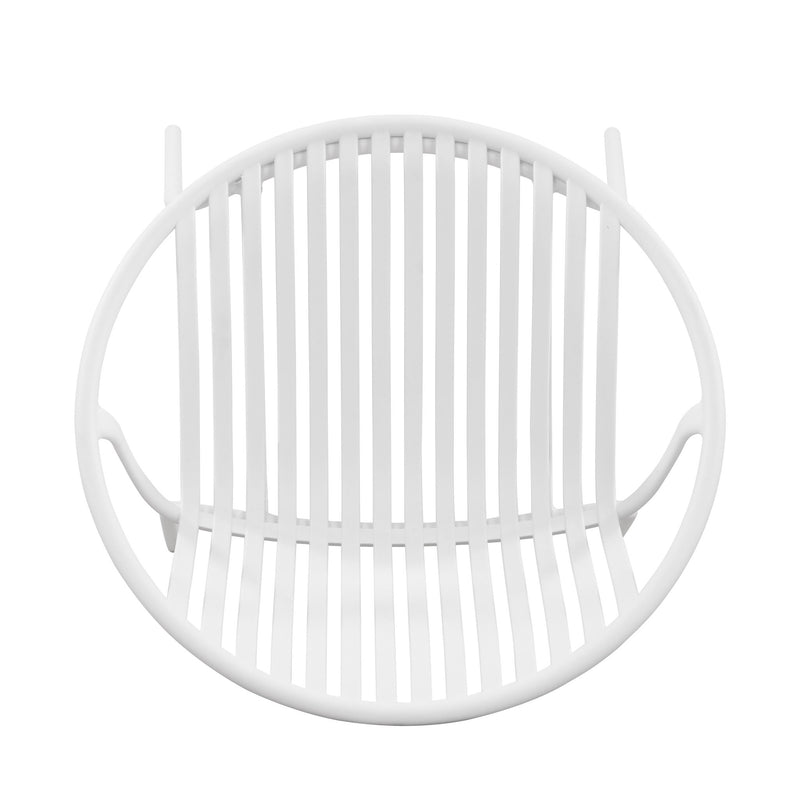 Stackable Outdoor Chairs With Breathable Plastic Backrest (Set of 2)