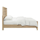 Panel Bed Frame With Unique Headboard And Included Slats