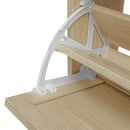 Modern Rattan 3 Door Shoe Rack Cabinet For Entryway