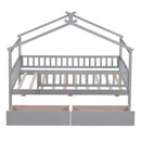 House Bed With 2 Drawers