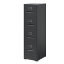 4 Drawer File Cabinet with Lock Metal Vertical File Cabinet Office Home, A4 Legal/Letter Size Narrow File Cabinet Locked,Assembly Required