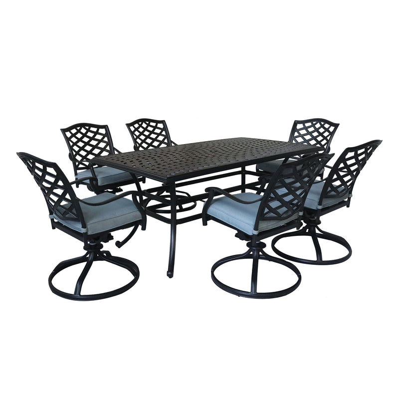 Aluminum Rectangular Dining Set