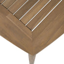 Acacia Wood Dining Table 8 Person Outdoor Table, Farmhouse Furniture For Patio, Garden, Backyard - Light Brown