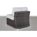 Rattan Sectional Sofa Set With Cushions