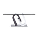 Anne - Dining Table - White / Gray