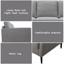 Kyrene - Sofa - Light Gray Linen