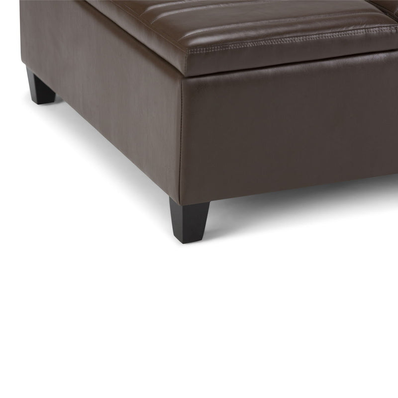 Ellis - Coffee Table Storage Ottoman Contemporary Design