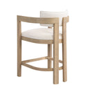 Contemporary Upholstered Counter Stools Set