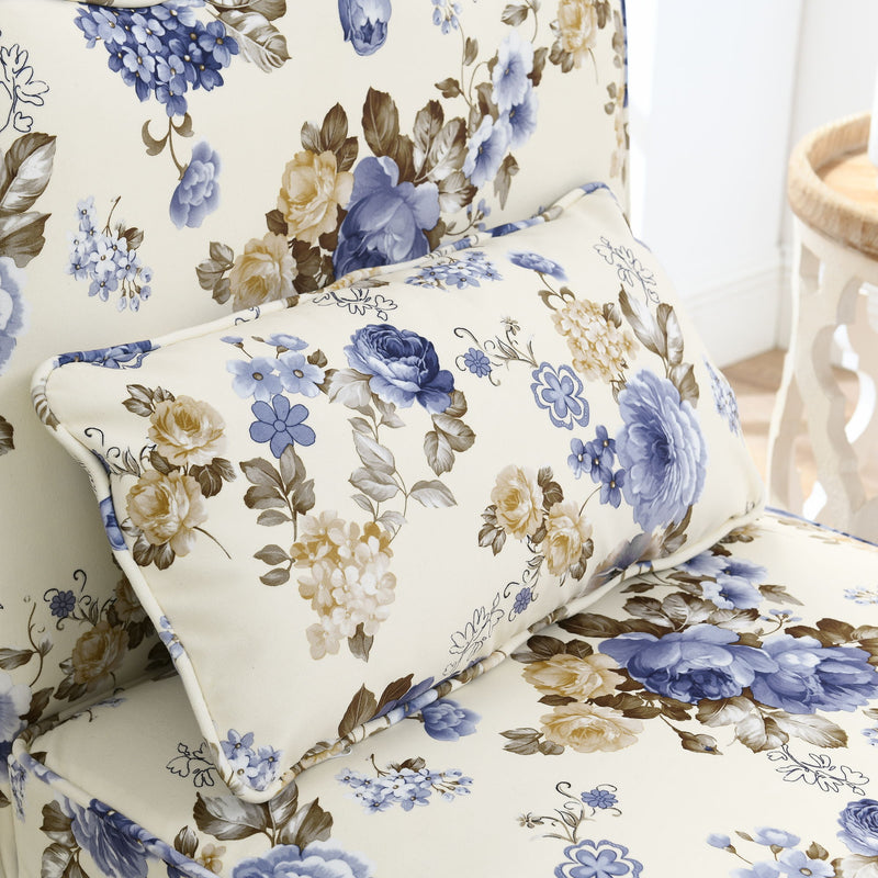 Stylish Flannel Dining Chair With Soft Cushion And Backrest