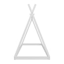 Wood Tent Bed For Kids, Montessori Style Low - Floor Bed, House-Shape Tent Bed Frame