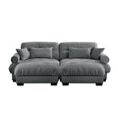 Super Comfort Oversized Modular Sectional Sofa With Movable Ottoman