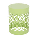 Outdoor Metal Large End Table, Modern Design