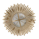 Sunburst Design Wall Mirror Decorative en For Entryway, Modern Living Room - Gold