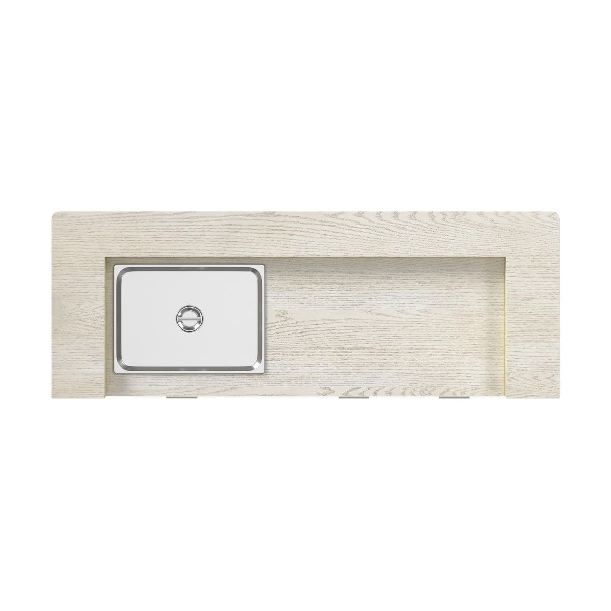 Cambrie Bar Table With LED in Off-White And Natural by Elements International, view 5
