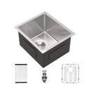 Modern Style Undermount Sink With Stainless Steel, Deep Single Bowl