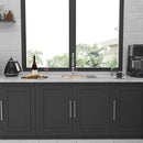 Modern Stainless Steel 15" Drop In Kitchen Sink Workstation With Accessories - Brushed Nickel