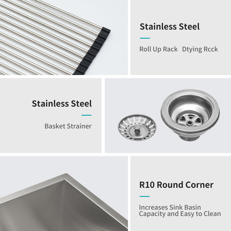 Farmhouse Sink With Double Bowl, 60 / 40