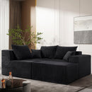 Modular Sectional Sofa, Convertible Couch With Chaise Corduroy