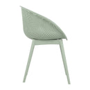 2 Piece Durable Single Chair With Mesh Hollow Out Design