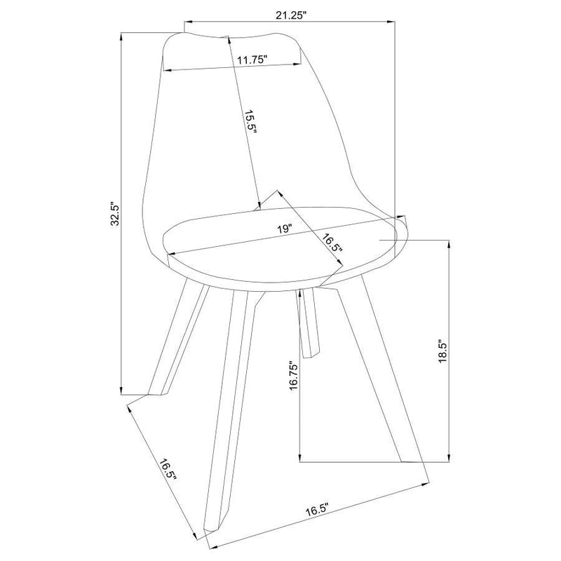 Caballo - Polypropylene Dining Side Chair (Set of 2)