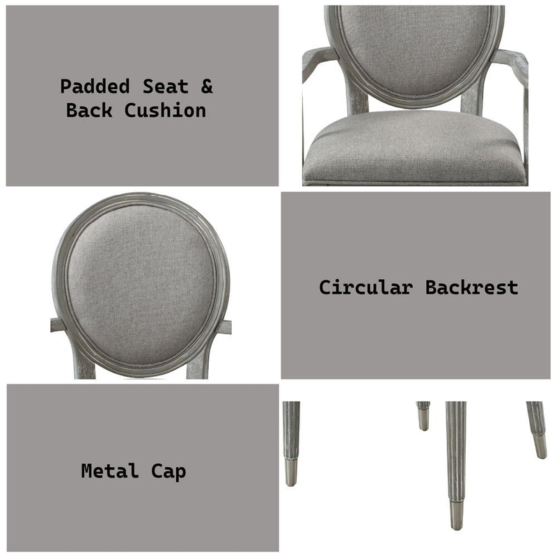 Adalynn - Arm Chair (Set of 2) - Gray