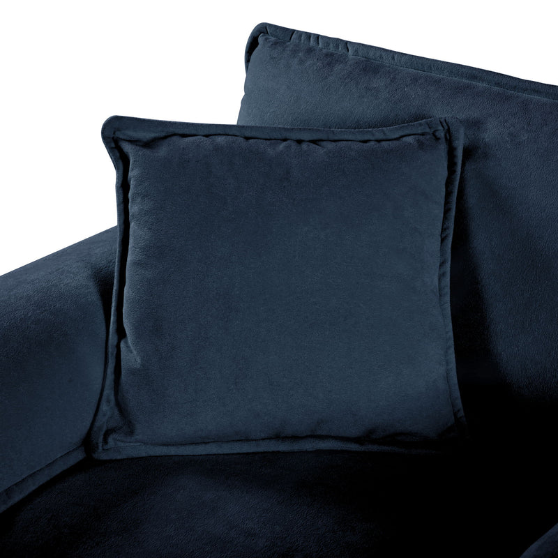 Modern Comfy Deep Seat Modular Sectional Sofa Cloud Couch With Ottoman