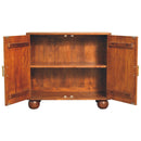 Carved Ball Cabinet - Chestnut