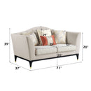 Tayden - Loveseat - Beige Velvet - Atlantic Fine Furniture Inc