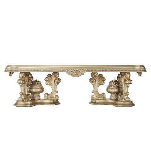 Seville - Dining Table - Gold Finish - Atlantic Fine Furniture Inc