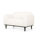 Sway - Upholstered Loveseat With Wood Legs And Round Arms