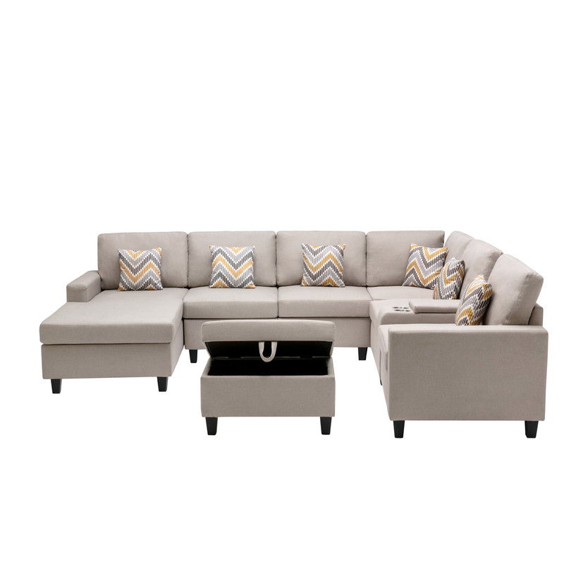 Nolan - 8 Piece Sectional Sofa With Interchangeable Legs