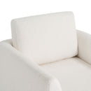 360° Modern Swivel Accent Chair Round Armchair, Thick Padded Single Lounge Sofa Upholstered Comfy