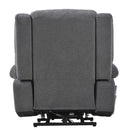 Power Lift Recliner Chair With Extended Footrest, Remote Control, Cup Holders, And Side Pockets