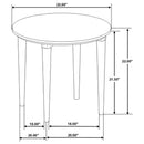 Aldis - Round Marble Top Table