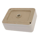 Modern European Style Ceramic Rectangular Vessel Bathroom Sink