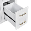 Modern Bathroom Vanity With Ceramic Sink, Soft Close Storage Cabinet