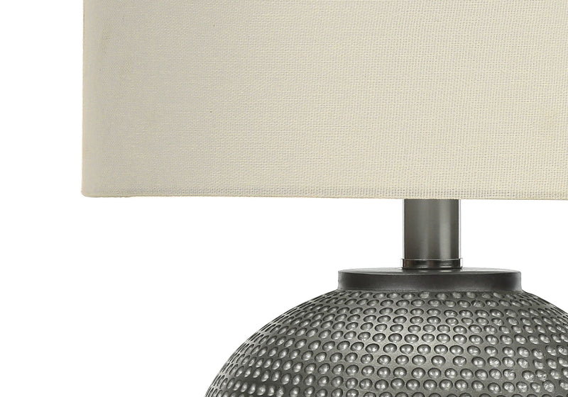 Lighting, Table Lamp, Modern - Gray / Cream