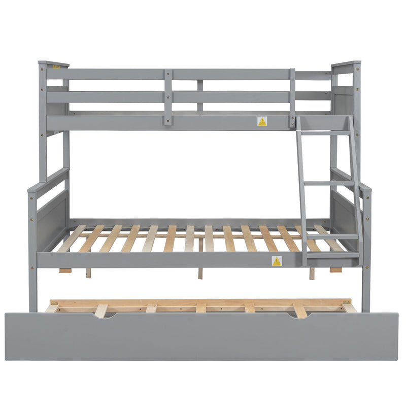 Bunk Bed With Ladder And Safety Guardrail