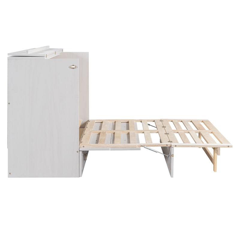 Murphy Bed With Large Drawers And Stylish Design