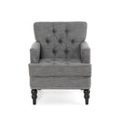 Harrison - Tufted Club Chair With Button Tufted Back And Birch Wood Legs