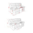 Bruni - Console Reclining Loveseat With Manual Recline