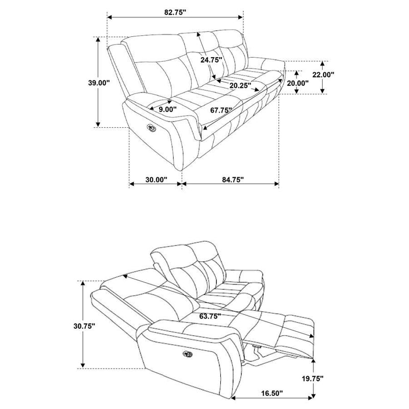 Lawrence - Upholstered Reclining Sofa Set