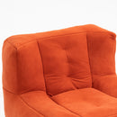 Modern Indoor Fluffy Bean Bag Chair With Memory Foam And Ottoman, Super Soft
