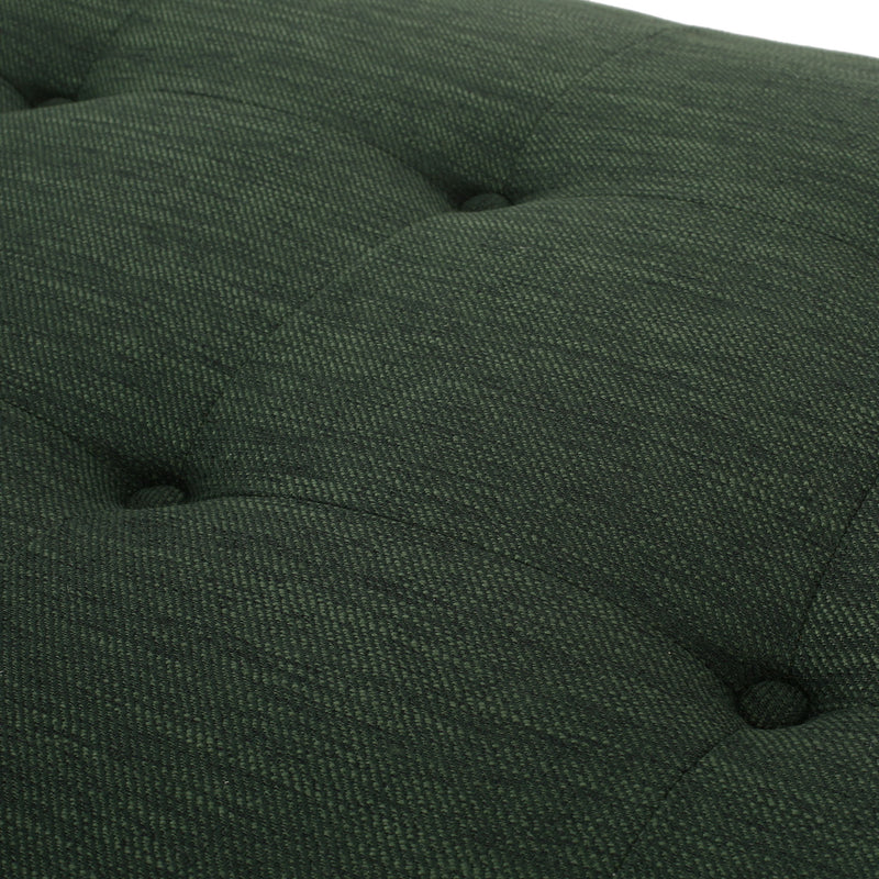 Chic Contemporary Chaise Lounge With Button Tufting And Bentwood Structure