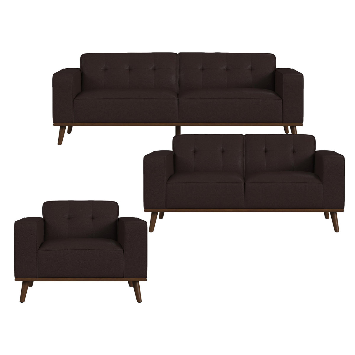 Destiny Living Room Set in Dark Brown by Elements International