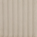 Ellorie - Upholstered Channel Back Curved Sofa - Beige