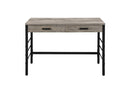 Disho - Desk - Light Weathered Oak & Black Finish - Atlantic Fine Furniture Inc
